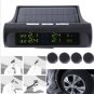 Solar Power Car Auto TPMS Tire Pressure LCD Monitor System Wireless + 4 Sensors