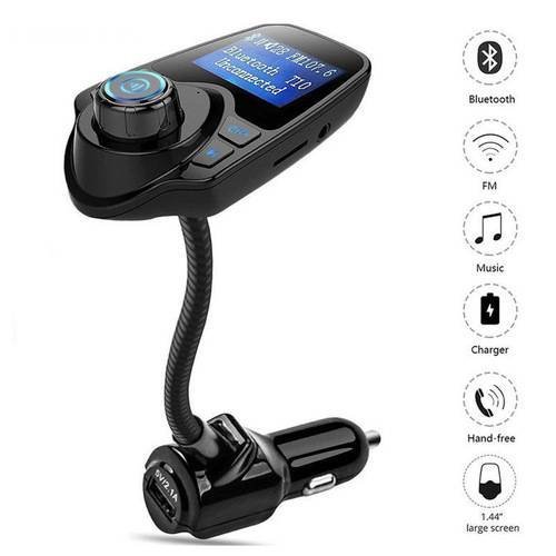 Wireless In-Car Bluetooth FM Transmitter MP3 Radio Adapter Car Kit USB Charger