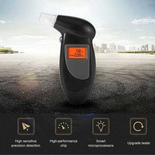 Digital Alcohol Breath Tester Breathalyzer Analyzer LCD Detector Backlight