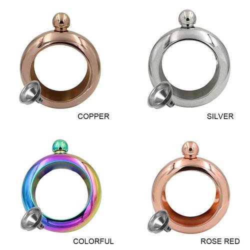 Booze Smuggle Bracelet Bangle Flask Alcohol Liquor Whisky Hip Festival Jewelry Copper