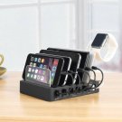 6 Ports USB Charging Dock Station Charger For Tablet Phone AU Plug  Black