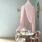 Kids Baby Bedcover Bed Canopy Mosquito Net Tent Chiffon Curtain Bedding Dome Pink