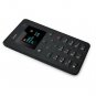 Smallest Cell Phone Credit Card Size Micro SIM Unlocked GSM Mini Mobile Phone Black
