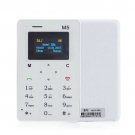 Smallest Cell Phone Credit Card Size Micro SIM Unlocked GSM Mini Mobile Phone White