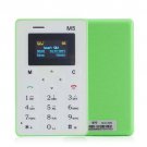 Smallest Cell Phone Credit Card Size Micro SIM Unlocked GSM Mini Mobile Phone Green