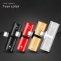 Dual Lightning Headphone Audio & Charge Adapter Splitter For iPhone Black