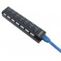 Compact USB 3.0 High Speed Hub with Separate 7-Ports with Power Supply US Plug