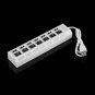 ON/OFF Sharing Switch Mini 7 Port USB 2.0 High Speed HUB For Laptop Computer