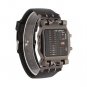 New Unisex Square Style Cool Colorful LED Digital Watch Binary Wrist Black