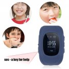 Q50 Children Accurate Tracker Emergency Anti-Lost Smart Watch For Android  Dark Blue