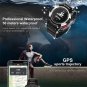 F6 Sports Smart Watch IP68 Waterproof Bluetooth Heart Rate Running GPS Silver