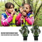 1 Pair 7 in 1 0.8" LCD Radio 50~150M Watches Walkie Talkie Lights Mic