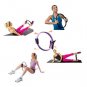 Dual Grip Yoga Pilates Ring Magic Resistance Circle Thighs and Legs Fitness Grey