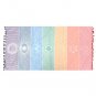 150x75cm Yoga Mat Rainbow 7 Colors Stripes Beach Towel Blanket Travel Shawl