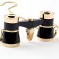 Black Binoculars Opera Theatre 3X25 Glasses Telescope Optics With Chain