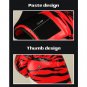 PU Tiger Pattern Boxing Gloves Professional Sanshou Thai Kickboxing Gloves Red
