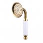 Brass gold water saving telephone shower head handheld shower sprayer
