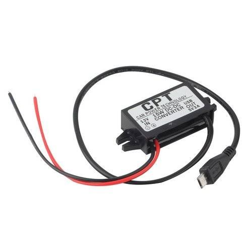 Car Auto Charger DC Converter Module 12V To 5V 3A 15W With Micro USB Cable