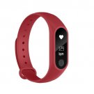 M2 Silica Gel Bracelet Bluetooth Sport Smart Watch Heart Rate Monitor Red
