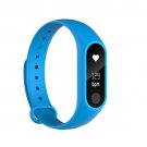 M2 Silica Gel Bracelet Bluetooth Sport Smart Watch Heart Rate Monitor Blue