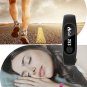 M2 Silica Gel Bracelet Bluetooth Sport Smart Watch Heart Rate Monitor Black