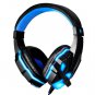 3.5mm Cool Surround Stereo Gaming Headset Headband Headphone with Mic for PC Blue