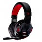 3.5mm Cool Surround Stereo Gaming Headset Headband Headphone with Mic for PC  Red