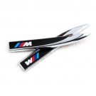2 PCS High Quality //M Fender Knife Emblem Car Body Sticker For BMW Metal Badge