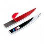 2 PCS High Quality //M Fender Knife Emblem Car Body Sticker For BMW Metal Badge