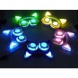 Foldable Flashing Glowing Cat Ear Headphone Gaming Headset with LED Light  Green