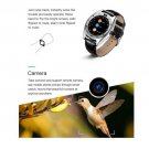 Heart Rate Blood Pressure Monitor Slot Wrist Waterproof Bluetooth Smart Watch Silver