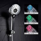 3-colors 2-setiing water Glow LED Light Temperature Shower head