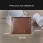 Genuine Leather Bluetooth Smart Wallet Anti Lost Finder GPS Locator Tracker Brown