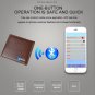 Genuine Leather Bluetooth Smart Wallet Anti Lost Finder GPS Locator Tracker Brown