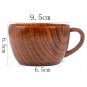 260ml / 8.8 oz Natural Jujube Bar Wooden Cups Mugs With Handgrip Coffee Mug