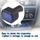 LED Display Cigarette Lighter Electric Voltage Meter For Auto Car Battery