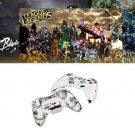 Chrome Silver modded Full Shell Gold Buttons for Xbox 360 Wireless Controller
