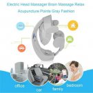 Electric Head Massager Brain Massage Relax Acupuncture Points Gray Fashion