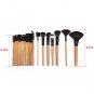 Pro 24 Pcs Makeup Brush Cosmetic Tool Kit Eyeshadow Powder Brush Set + Case