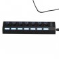 7 Ports ABS USB 3.0 Hub With On/Off SwitchAC Power Adapter +Cable US Plug