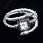 Stylish Gift Lady Women Girl Snake Style Bangle Bracelet Quartz Wrist Watch