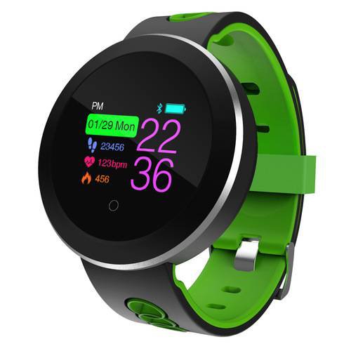 Waterproof Bluetooth Smart Watch Heart Rate Monitor Wristband Sports Bracelet Green
