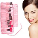 24 pcs Professional Cosmetic Makeup Brush Set Kit Brushes&tools Make Up Case