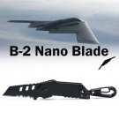 B-2 Bomber Nano Blade Utility Multi Pocket Knife Mini Key Chain Tactical