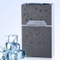 USB Lighter cigarette case for 20 cigarettes pack Black