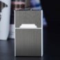 USB Lighter cigarette case for 20 cigarettes pack Black