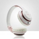 Headphones Wireless Bluetooth 4.1 Heavy Bass Stereo Folding Auriculares with Mic Pink