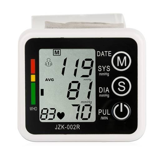 Digital LCD Wrist Blood Pressure Monitor Heart Beat Rate Pulse Meter Measure