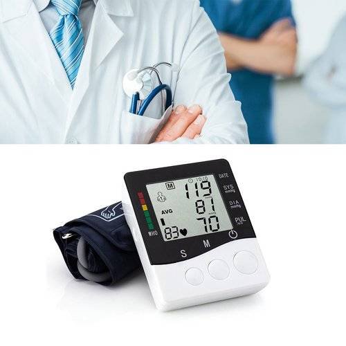 Digital LCD Wrist Blood Pressure Monitor Heart Beat Rate Pulse Measure Device