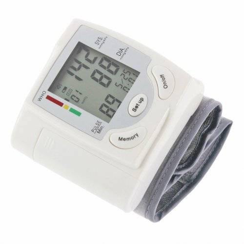 Automatic Digital LCD Display Wrist Blood Pressure Monitor Heart Beat Measure